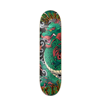 Planche de skateboard en fibre de verre Tuck, qualité fiable, Rocket Board, forme de sucette, légère, durable, 8,25 pouces, pour adultes et garçons