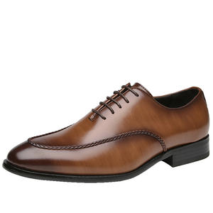 Chaussures Oxford en cuir véritable haut de gamme pour hommes, style britannique, à trois brides, talon bas, formelles, pour affaires, bout classique, automne, imperméables - Product Image 4