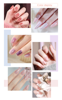 Gel Nude en Gros Fournitures pour Ongles Étiquette Privée Personnalisée Couleur Nude Soak Off Vegan Biologique Créez Votre Propre Marque Vernis à Ongles Gel UV