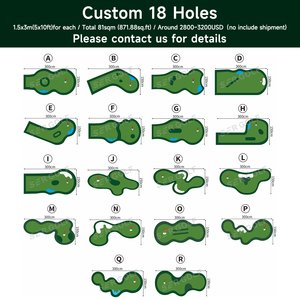 Tapis de golf de qualité supérieure à 9 trous gazon artificiel personnalisable vert de golf pour l'entraînement de golf <span class=keywords><strong>professionnel</strong></span> à domicile - Product Image 5