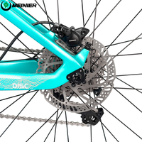 Vélo de montagne en fibre de carbone avec fourche à suspension Vélo de sport pour jeunes de 24 pouces Frein à disque Vélo VTT en carbone