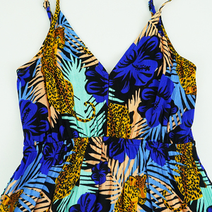 Abiti da spiaggia estivi da donna Casual motivo floreale Sexy Maxi abito <span class=keywords><strong>lungo</strong></span> senza maniche <span class=keywords><strong>con</strong></span> fessure stampa digitale Design personalizzato - Product Image 6