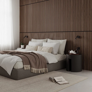 Pannelli Acustici Akupanels in <span class=keywords><strong>MDF</strong></span> e Fibra di Poliestere, Decorazione Murale Moderna Insonorizzante, Assorbimento Acustico Altamente Efficace, Modello 3D - Product Image 3