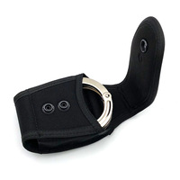 Pochette tactique pour menottes à fermeture éclair à dégagement rapide, étanche en polyester, support portable pour menottes pour ceinture de service, chasse et entraînement