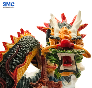 SMC figurina di resina di drago cinese 3D fatto a mano da collezione personalizzabile casa/ufficio ornamento Souvenir regalo culturale - Product Image 3