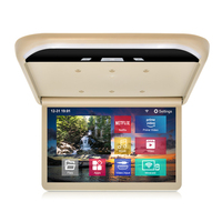 Monitor Mobil Android Layar Lipat 19 inci 2+32G, Layar Atas Plafon Mobil, Tampilan HD Video IPS, Layar Besar, Universal untuk Mobil