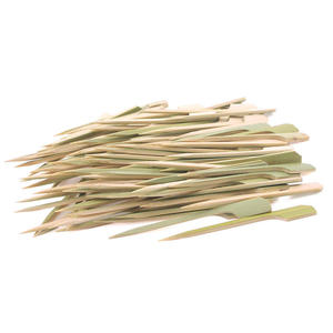 竹串フラット竹パドルスティック使い捨てパーソナライズ食品 - Product Image 5