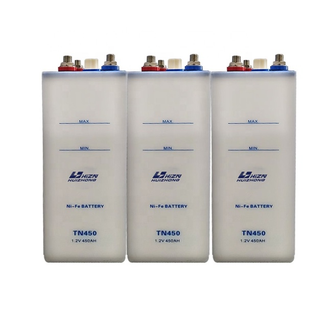 Nickel-Iron 1.2V450AH TN 450AH Battery for Long-Life Solar Off-Grid Energy Storage & Industrial UPS Backup Power Supply.
