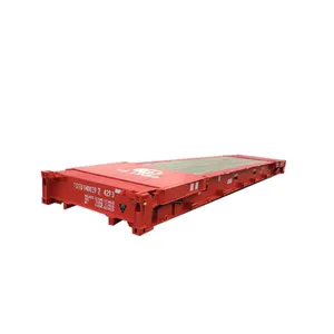 Manufacturer Made Improve Efficiency Intensification Collapsible 20ft Flat Rack Container