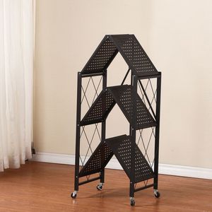 Youhui Multi Tier <b>Storage</b> Rack 10in Height With Wheels <b>For</b> <b>Kitchen</b> Living Room Bedroom Organizer Shelf <b>Unit</b> - Product Image 2