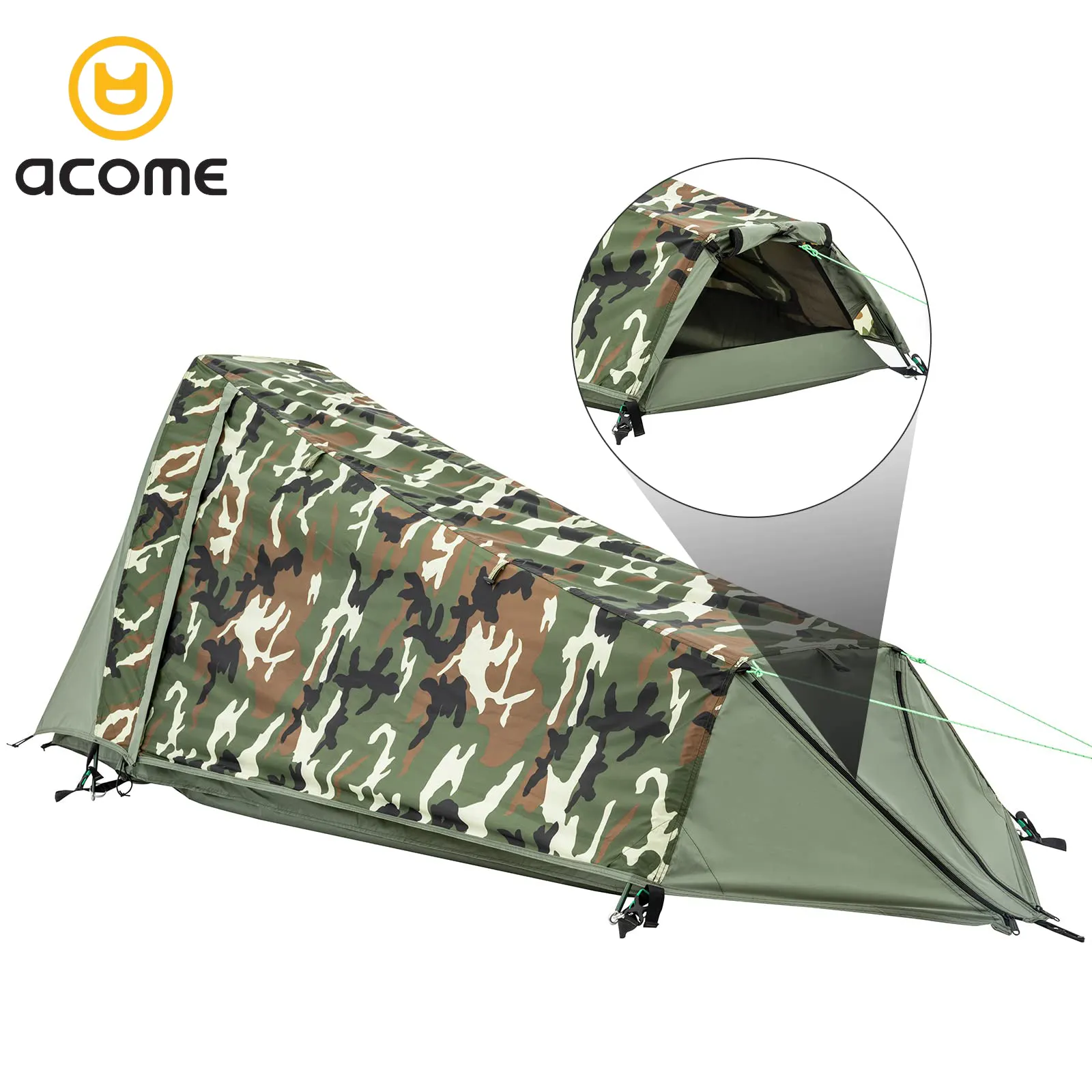 Acome Hot Selling OEM Outdoor Hiking Camping Double Swag Tent Waterproof Portable Canvas Swag Tent Australia