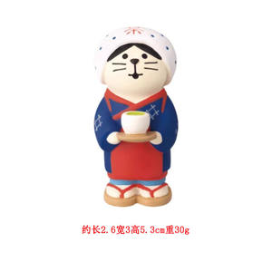 Qingh Zakka ขนมปังชาญี่ปุ่นอินเทรนด์สวน Fucha งานหัตถกรรมเรซินตกแต่งแบบสบายๆเครื่องประดับอนุภาคน่ารัก - Product Image 4