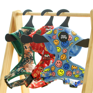 HanYang personalizzato in Neoprene morbido sorriso viso di lusso imbracatura per cani personalizzabile poliestere sostenibile Pet Dog imbracatura regolabile - Product Image 3