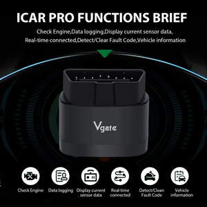 2026 NEW Vgate ICar Pro 2S ELM327 สำหรับ 5.3 V2.3 อุปกรณ์ OBD EV สำหรับรถยนต์ BimmerCode IOS Android รับประกัน 2 ปี Vgate I - Product Image 3