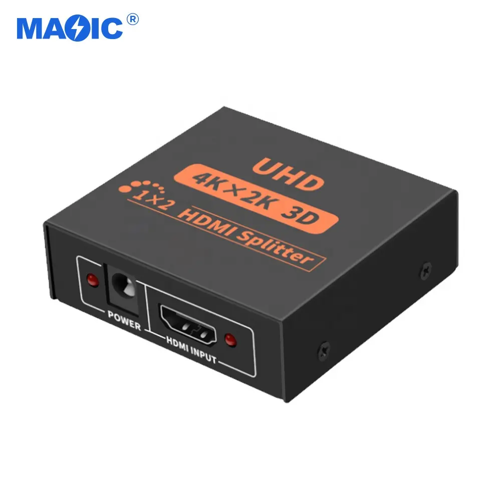 Khuyến Mãi Video 4K Ultra HD Của HDMI Splitter 1 Đến 2 HDMI Nam Sang HDMI Kép Hiển Thị Với 3D Cho HDTV