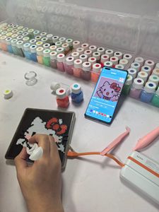Pixdou - Cuentas de Juguete Hechas a Mano de 2.6 mm, Cuentas de Plástico para Manualidades, Juguetes Educativos para Niños, Cuentas Perler Fusionadas Hama, Juego de Cuentas con Control por Aplicación Móvil y Tablero LED - Product Image 4