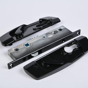 Zhen Jian <span class=keywords><strong>Optifix</strong></span> Schwarz Aluminium Sicherheits gitter Türschloss Modernes Schlüssel fenster Verwenden Sie einen hochwertigen Schiebetür griff - Product Image 1