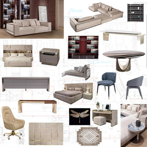 Cao Cấp Biệt Thự Phòng Khách Đồ Nội Thất Bán Buôn Bộ Hoàn Chỉnh <span class=keywords><strong>Sofa</strong></span> Số Lượng Lớn Đơn Đặt Hàng Cho Ngôi Nhà Khách Sạn Dự Án Cải Trang - Product Image 1