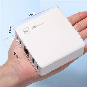 GaN PD3.0 PPS QC3.0 <span class=keywords><strong>SCP</strong></span> Cargador de pared de la cubierta de vapor del muelle del ordenador portátil de escritorio de carga rápida Material ABS duradero 65W - Product Image 4