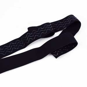 Deepeel WG006 3,8 см аксессуары для одежды своими руками растягивающаяся черная нейлоновая резиновая тесьма силиконовая Нескользящая эластичная лента - Product Image 4