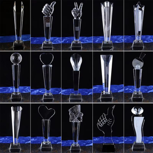 Custom Acrylic Crystal <b>Trophy</b> Award With Wooden Base Laser Engraving Logo Corporate Recognition Ceremony Gift <b>Trophy</b> - Product Image 6