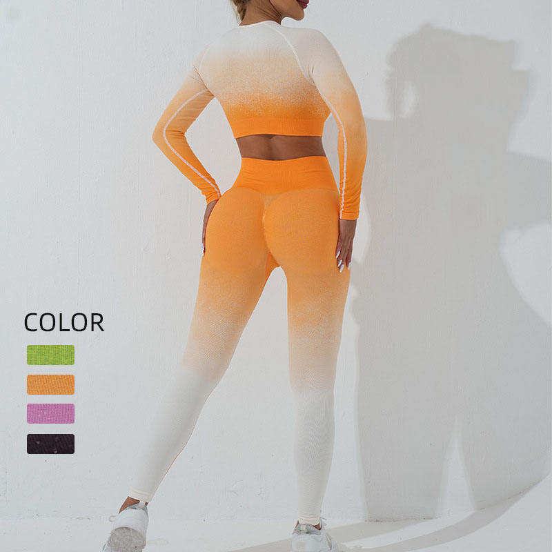 Orange long legging set
