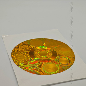 Custom 3D Gold <strong>Foil</strong> Hologram Sticker Water-Proof <strong>Holographic</strong> Personalized <strong>Printing</strong> Logo Big Size Vinted Sheet Glitter Metal - Product Image 2