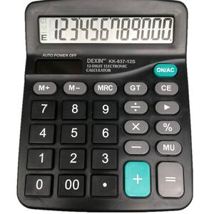 Calculadora Solar Dexin de 12 Dígitos KK-837-12S con Doble Fuente de Alimentación para Oficina, Contabilidad y Estudiantes - Product Image 1