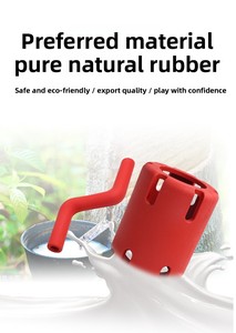 Jouet pour chien en caoutchouc à mâcher, sonore, <span class=keywords><strong>vibrant</strong></span>, pour la chasse en intérieur, balle roulante électrique, luxe, classique, durable - Product Image 4