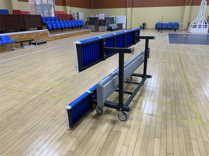 Gradas Móviles <span class=keywords><strong>de</strong></span> Dos Filas <span class=keywords><strong>de</strong></span> Aluminio y Acero para Campos <span class=keywords><strong>de</strong></span> Fútbol, Gradas Removibles y Duraderas para Gimnasios, Bancos para Espectadores - Product Image 4