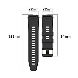 Fabbrica di 22mm Sport in Silicone Smart Watch cinturino scatola di gomma per huawei <span class=keywords><strong>GT2</strong></span> <span class=keywords><strong>46mm</strong></span> Honor Watch GS3 uomini accessori - Product Image 3