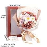 Kado Hari Valentine Terbaru: Buket Bunga Sabun Artifisial dengan 18 Mawar, Desain Beruang Abadi dalam Kotak Hadiah