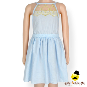 ชุดเดรสเด็กผู้หญิงลูกไม้ระบายสไตล์เทพนิยาย รุ่น 48BQA229 ยี่ห้อ Yihong สำหรับฤดูร้อน - Product Image 1