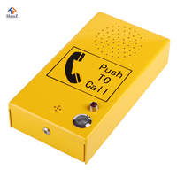 Téléphones à bouton-poussoir d'urgence audio, sans fil, GSM 4G, interphone SIP, boîte de station métallique pour ascenseur, parking, hôtel