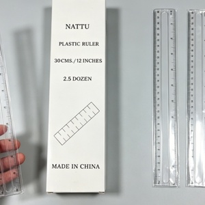 Regla Recta de Oficina de Buena Calidad, 12 Pulgadas, Regla de Plástico Transparente con Logotipo Personalizado - Reglas Promocionales al por Mayor para la Escuela y la Oficina - Product Image 6