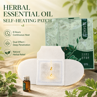 Patch chauffant non tissé aux herbes avec huile essentielle indépendante de 1,5 ml, patch de moxibustion auto-chauffant, coussinet chauffant pour le corps