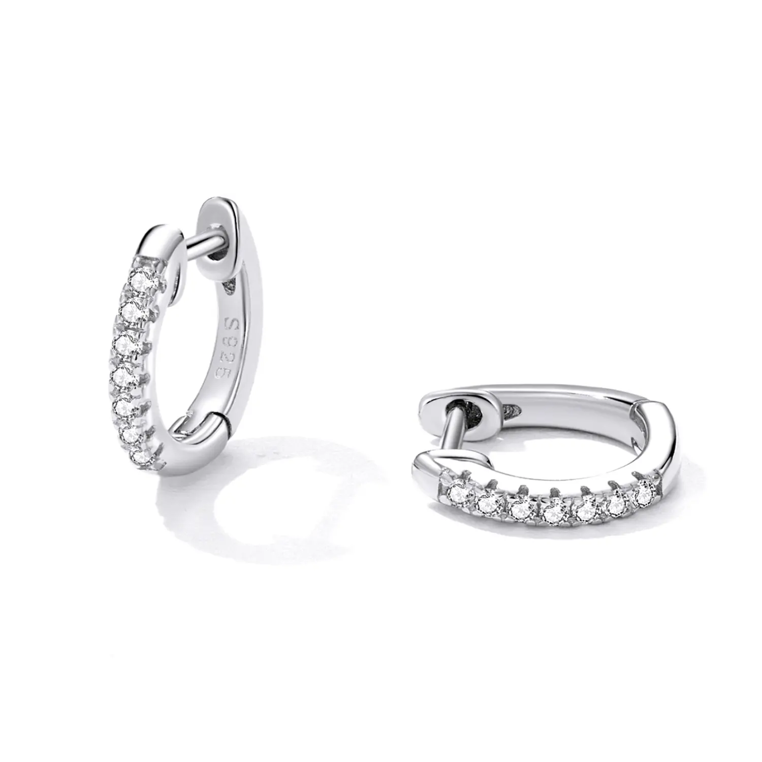 Low MOQ Luxus Diamant Mode Sterling Silber 925 Emaille Ohrringe 2022 Custom Design Ohr stecker vergoldet niedlichen Ohrring für Mädchen