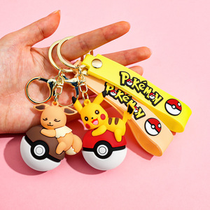 80 Tipos de Llaveros de Goma 3D de Anime Pokémon, Colgantes de PVC de Dibujos Animados, Pikachu, Gengar, Charmander, Eevee, Llavero de Silicona de Pokémon - Product Image 4
