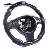 Volant manuel en fibre de carbone LED avec garniture en fibre de carbone pour BMW E46 E39 M3 M5 2001+