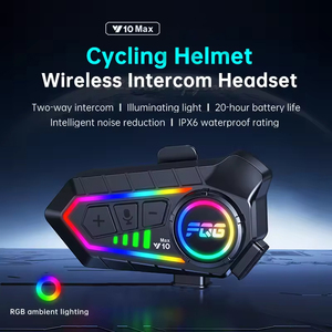 Sistema de Comunicación para Casco de Motocicleta Y10 Max, Auriculares Inalámbricos con Intercomunicador, Iluminación LED RGB, Impermeables, para Motociclistas <span class=keywords><strong>en</strong></span> Grupo - Product Image 3