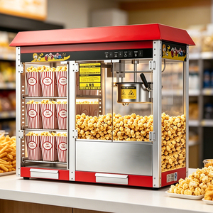 Machine à Popcorn Commerciale Facile à Nettoyer avec Armoire Chauffante Capacité 200G - Product Image 3
