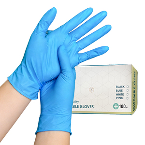 100 pièces/boîte, gants en nitrile jetables pratiques, gants en caoutchouc de cuisine, imperméables, jetables pour les travaux ménagers - Product Image 6