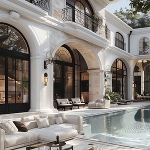 Revestimiento de Pared Exterior de <span class=keywords><strong>Piedra</strong></span> <span class=keywords><strong>Caliza</strong></span> Crema Estilo Francés, <span class=keywords><strong>Precio</strong></span> Competitivo, Personalizado, Venta al Por Mayor de Fábrica - Product Image 3