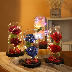 Luxury Artificial Flower Valentines Day Gift Set 2025 Led Flower <b>Light</b> <b>Rose</b> Dkb Party Wedding Decor Happy Valentine's Day Gift - Product Image 2