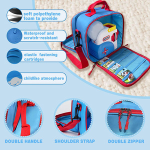 Custodia per giocattoli Anti-caduta di grande capacità per bambini portatile per educazione precoce macchina per la storia libri per proteggere la borsa - Product Image 2