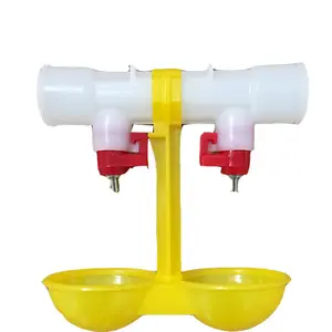 ダブルカップG3/4 ''チューブを備えた養鶏場自動家禽水飲用機による図面のカスタマイズのサポート
