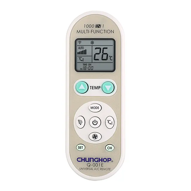 Chunghop Q-001E LCD Display Universal AC Remote Controller for Air Conditioner 1000 in 1