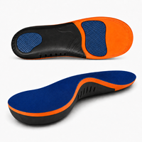 Semelles orthopédiques de soutien de la voûte plantaire pour fasciite plantaire (plus de 100 kg), pour hommes et femmes, inserts de chaussures pour pieds plats, absorption des chocs, coussin en gel TPU et PU