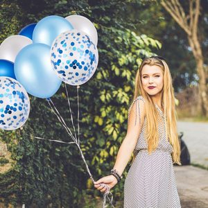 Joyeux <span class=keywords><strong>Anniversaire</strong></span> Bleu Ballons En Latex Ballons de Numéro De Feuille Bébé Garçon Fille Première Fête D'<span class=keywords><strong>anniversaire</strong></span> Décorations Mes 1 An Fournitures - Product Image 5