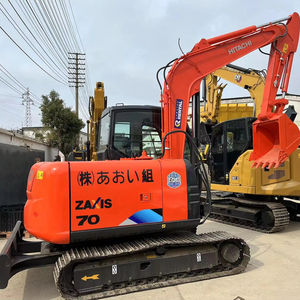 รถขุดขนาดเล็กมือสองคุณภาพสูง รุ่นปี 2019 Hitachi ZX70 เครื่องยนต์ฮิตาชิ น้ำหนัก 7 ตัน ความจุบุ้งกี๋ 0.3 ลูกบาศก์เมตร มอเตอร์หลักนำเข้าจากญี่ปุ่น ปั๊มนำเข้าจากญี่ปุ่น - Product Image 1